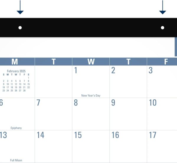 AT-A-GLANCE 2025 Desk Calendar, Desk Pad, 21-3/4" x 17", Large, Ruled Blocks, Monthly (SK250025) - Image 4