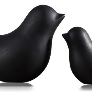 FANTESTICRYAN Small Animal Statues Home Decor Modern Style Black Decorative Ornaments for Living Room, Bedroom, Office Desktop, Cabinets…