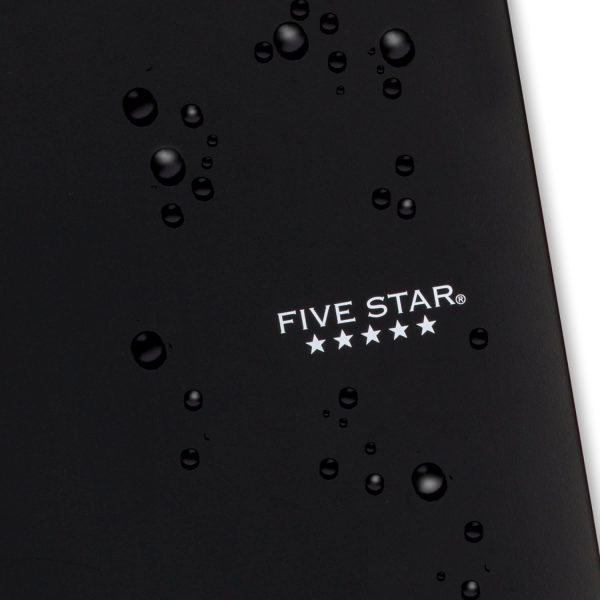 Five Star Spiral Notebook + Study App, 5 Subject, College Ruled Paper, Fights Ink Bleed, Water Resistant Cover, 8-1/2" x 11", 200 Sheets, Black (72081) - Image 5
